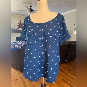 American Eagle Outfitters Kitty Cat Blouse size medium